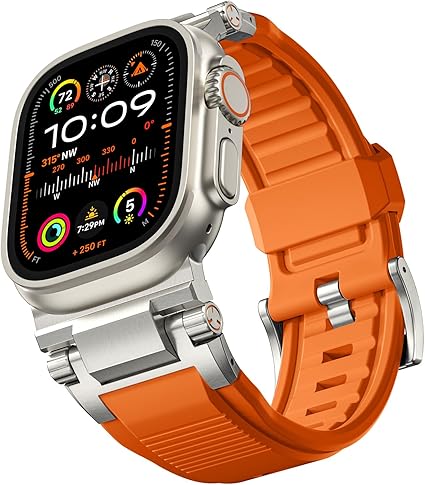 MEGA PAK Smartwatch Ultra Pro con 2 correas ( negro + blanco )+SMART ULTRAPRO-NARANJA