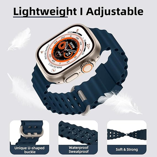 MEGA PAK Smartwatch Ultra Pro con 2 correas ( negro + blanco )+SMART ULTRAPRO-NARANJA